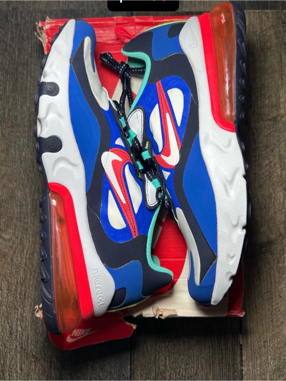 Nike Air Max 270 React “Metallic Utopia” Size 7Y